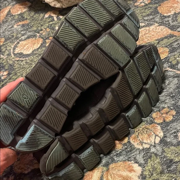 On Running Cloud X Men's Black and Blue Athletic Shoes - Picture 5 of 6